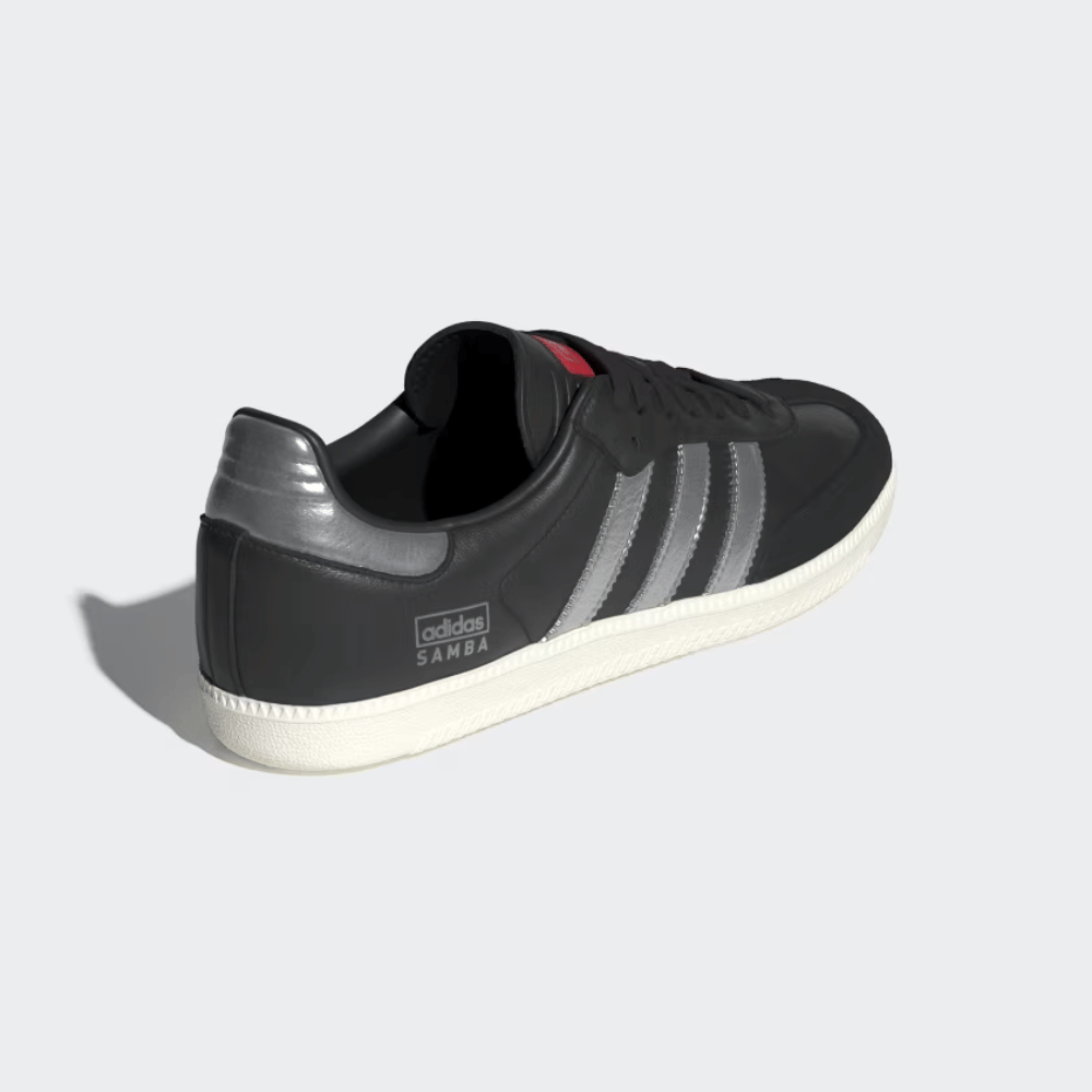 SAMBA OG Core Black Silver – Metallic Clássico
