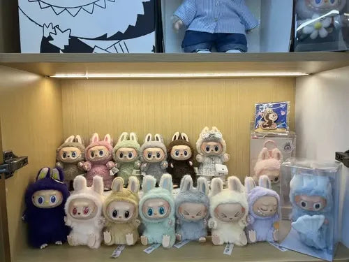 Chaveiro Real Labubu V1 V2 Blind Box Sit Party Action – Popmar Confortável