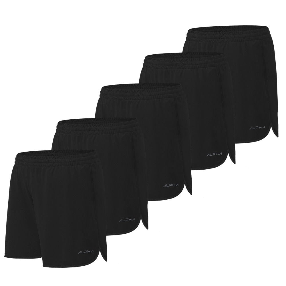 KIT 5 SHORTS DE CORRIDA – PRETO Black