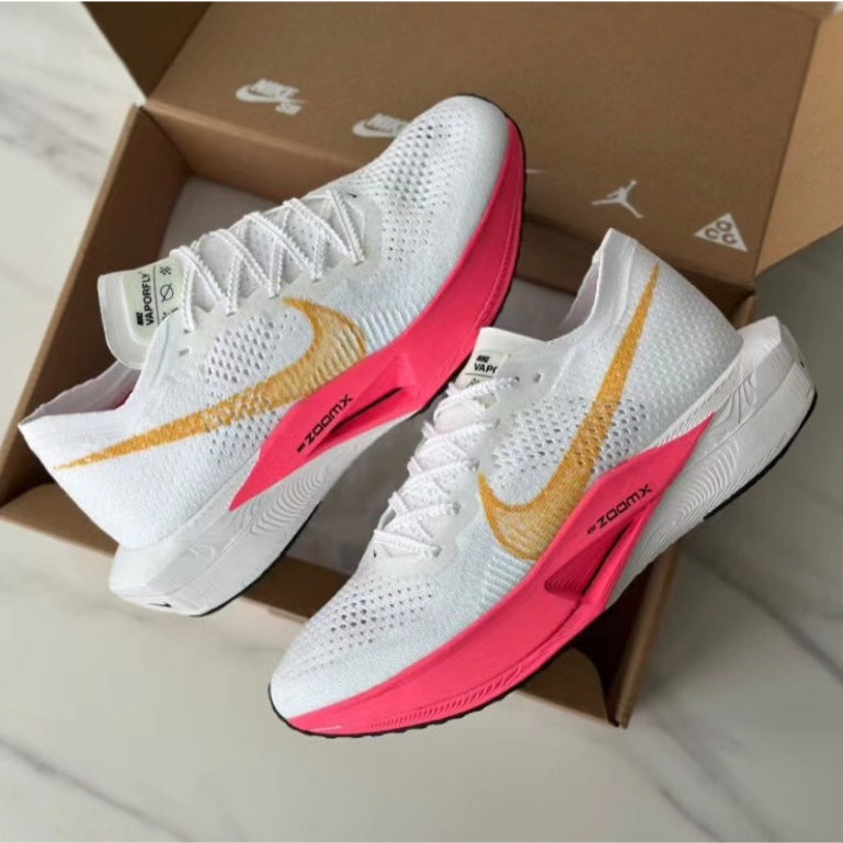 Tênis Air Zoom X Vaporfly Next%3 White – Pink Elegante