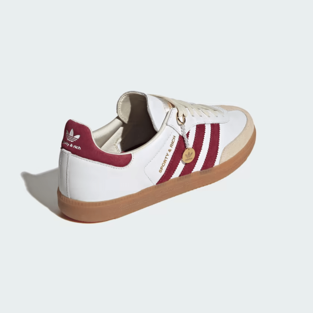 SAMBA Sporty & Rich x adidas Samba OG Collegiate – Burgundy Confortável