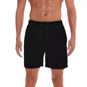 Kit Shorts Bermuda + Camiseta Fitness Corrida MASCULINA ALGODÃO 303 – Preto+Cinza Black