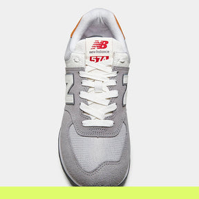 Tênis 574 V2 – Cinza+Laranja Premium