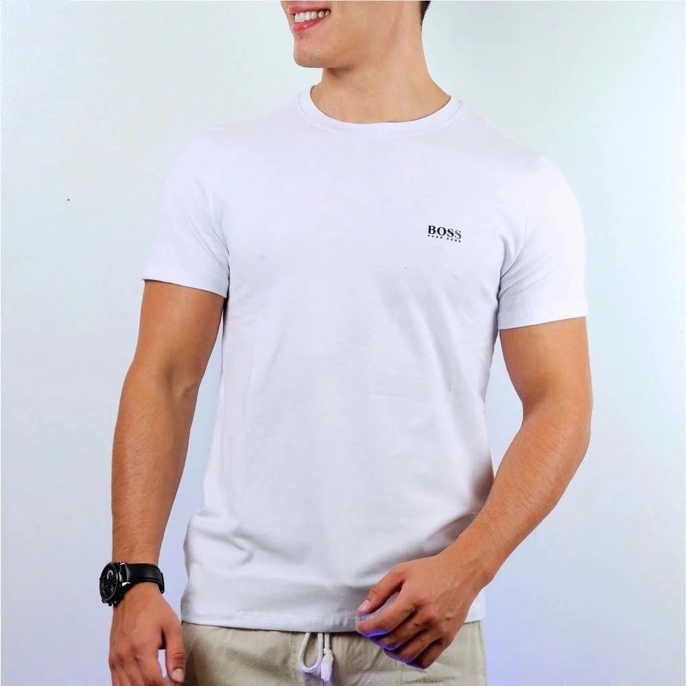 Camiseta ALGODÃO Premium Hugo – Boss Elegante