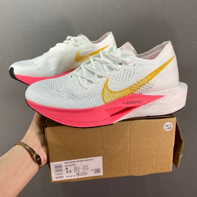 Tênis Air Zoom X Vaporfly Next%3 White – Pink Elegante