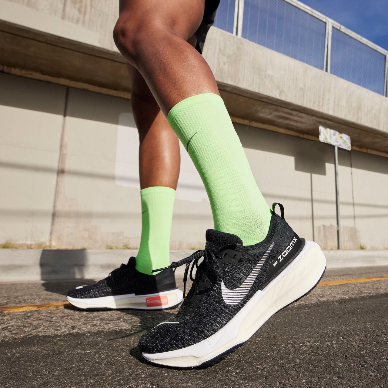 Tênis Invencible X Run 3 Black – White Clean