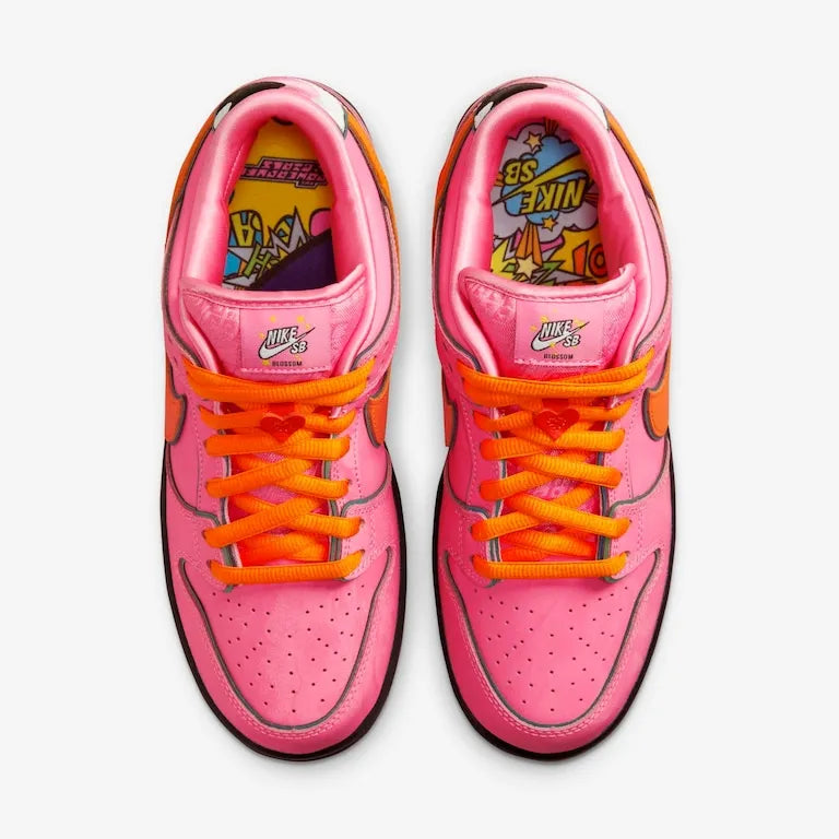 The Powerpuff Girls x SB Dunk Low – Blossom Exclusivo