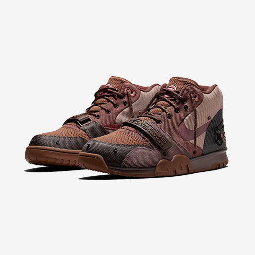 Travis Scott x Air Trainer Archeo Brown and Rusty – Pink Elegante